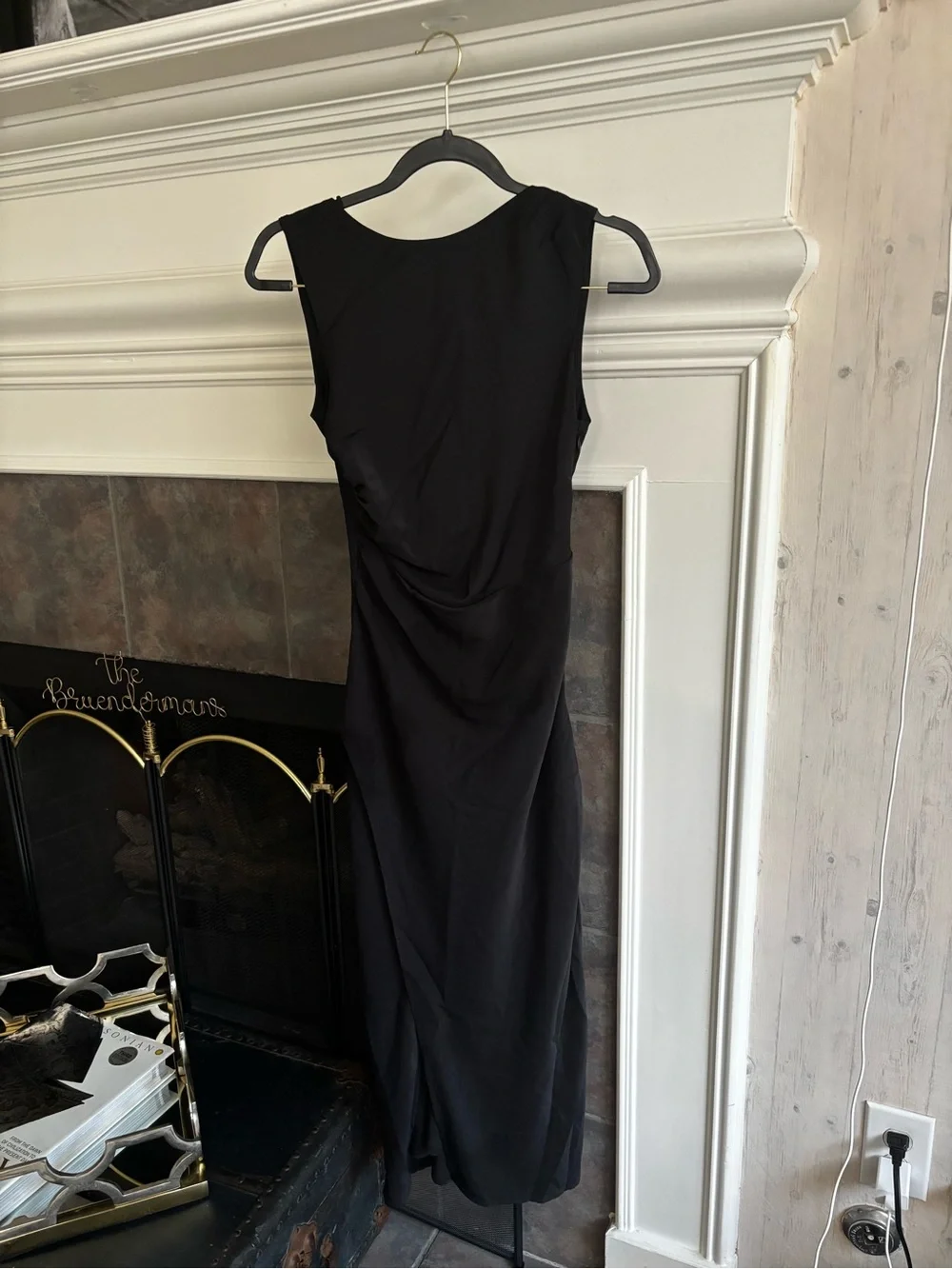 Abercrombie & Fitch Black Sleeveless Maxi Dress